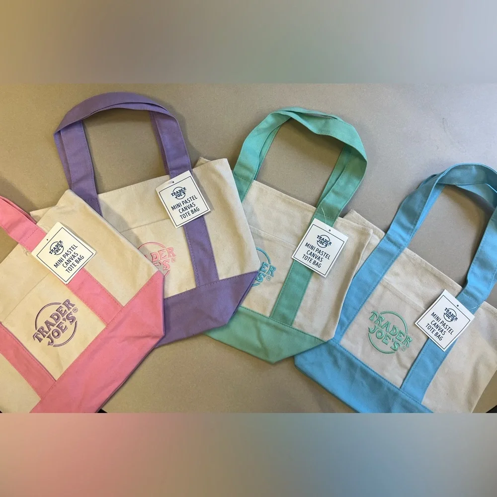 Trader Joe's Canvas Tote Bags COLLECTION - Picture 2 of 4